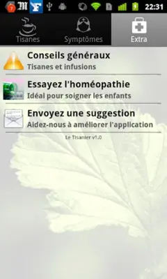 Tisanes et Infusions android App screenshot 0