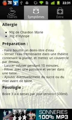 Tisanes et Infusions android App screenshot 1